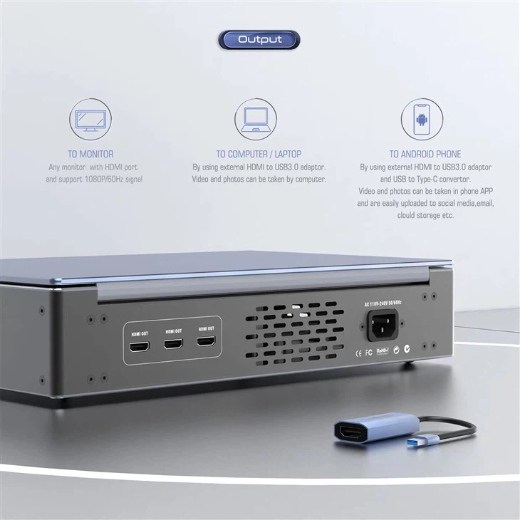 3-in-1 Telecamera per isteroscopia laparoscopica